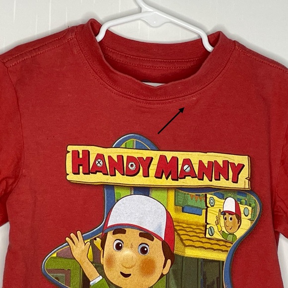 Y2K Disney Store Kids Handy Manny Tee Cotton Crewneck Size 2T/3T ✔️Flaws - Picture 3 of 11